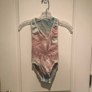 Urban Outfitters Low Neck Tie Dye Bodysuit